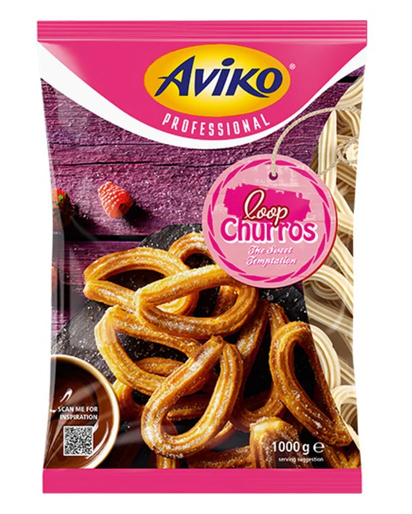 Frozen Aviko Churros Loops 4 x 1kg - TO ORDER ONLY