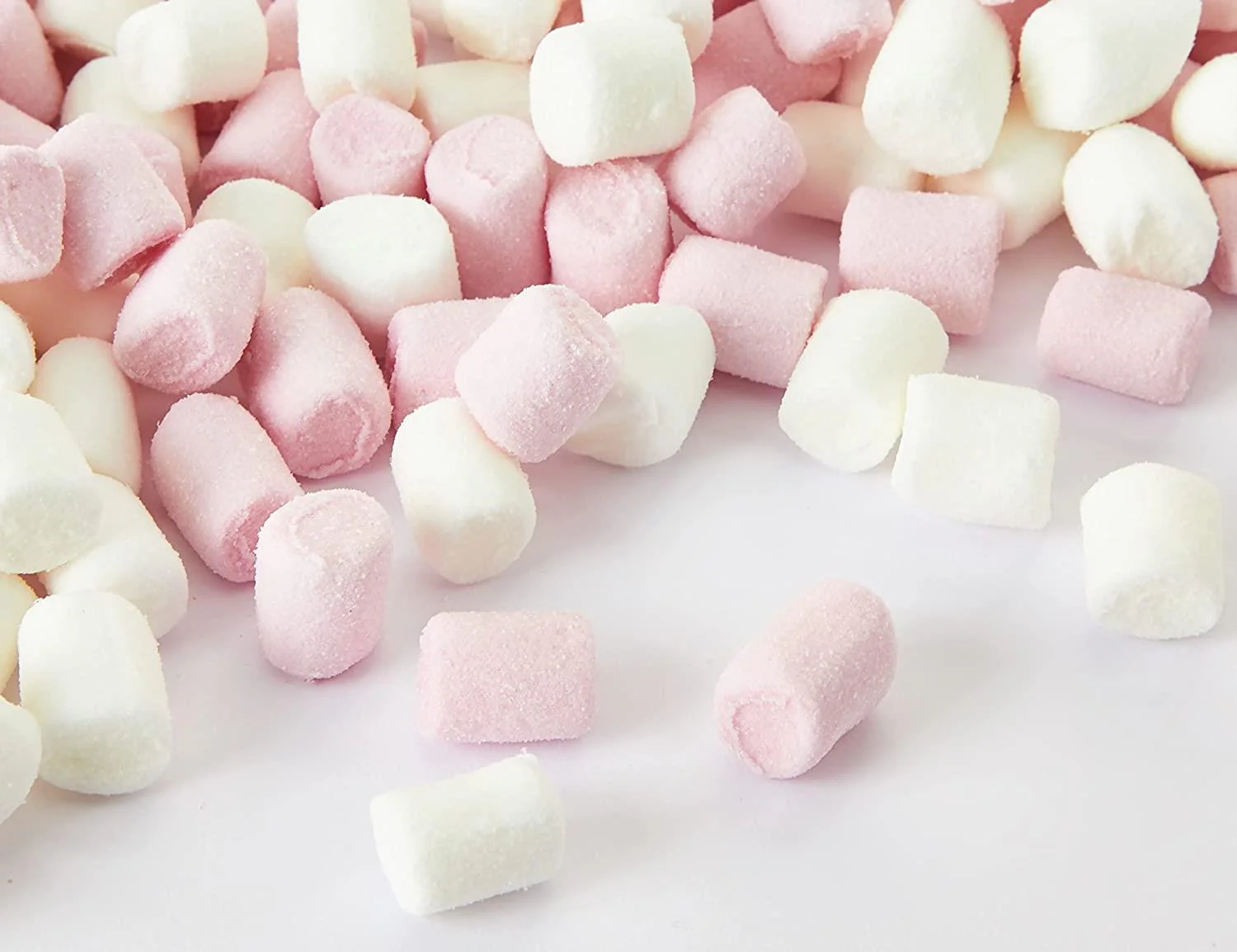 Haribo Pink & White Mini Marshmallows 1kg Bag Retro Candy Sweets - Image 2