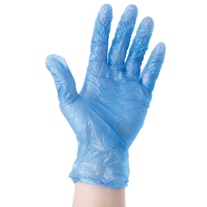 Safetouch Large Powder Free Blue Disp Vinyl Gloves 1 x 100