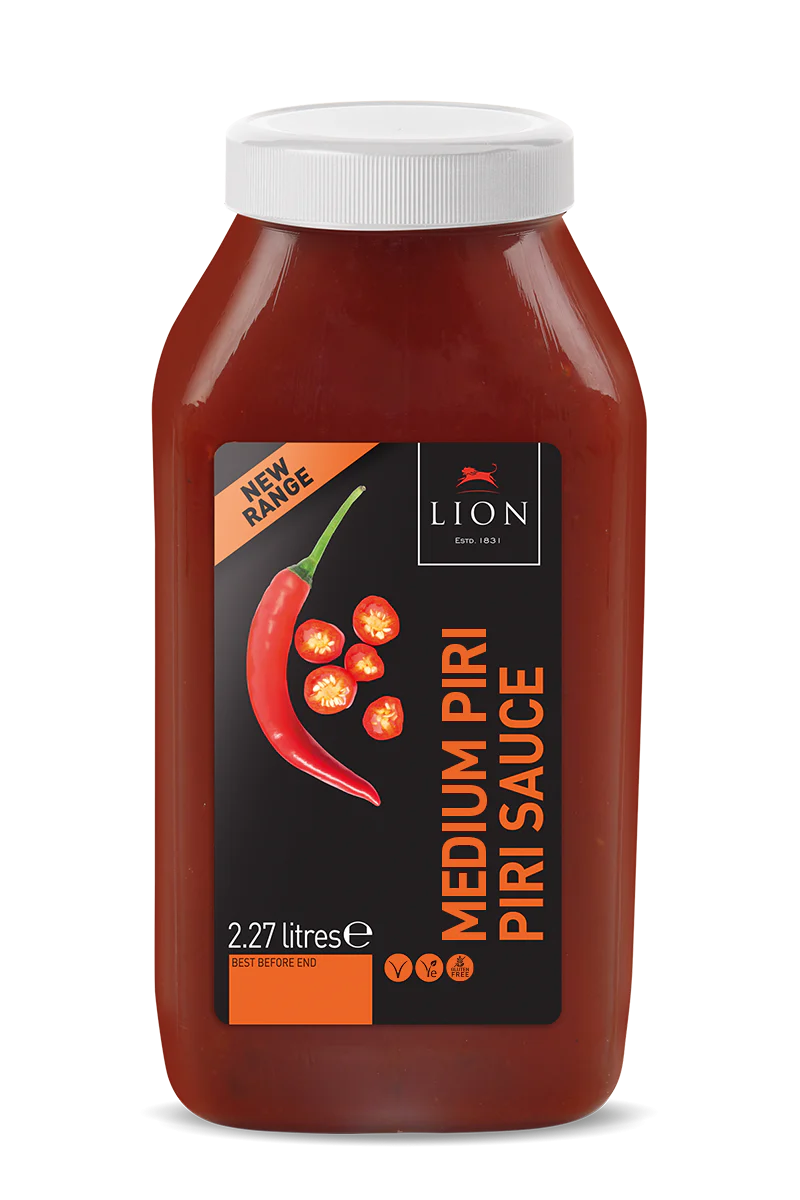 Lion MEDIUM Piri Piri Sauce 2.27ltr