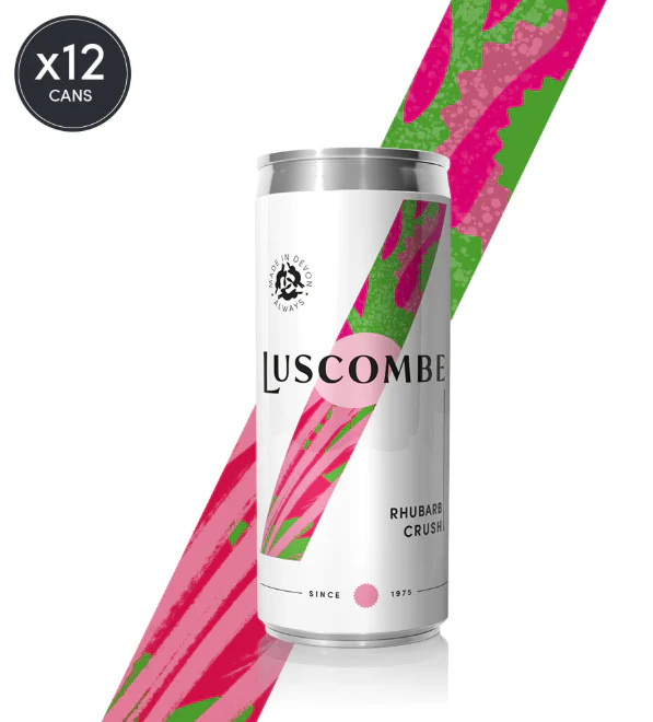 Luscombe Rhubarb Crush Cans 12 x 320ml