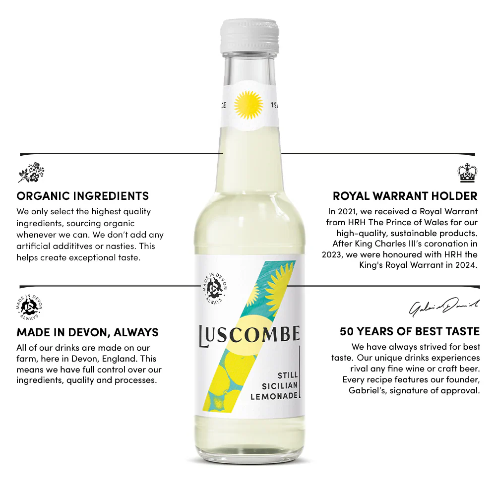 Luscombe Sicilian Lemonade (Glass) 12 x 270ml - Image 3