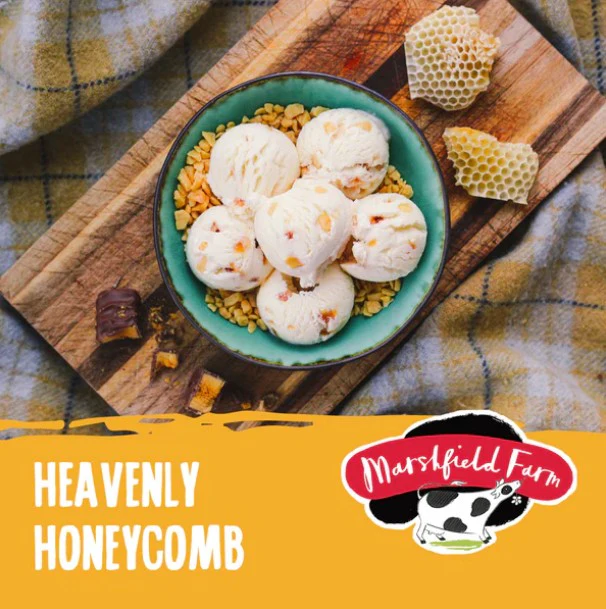 Marshfield Heavenly Honeycomb Ice Cream 4.5ltr
