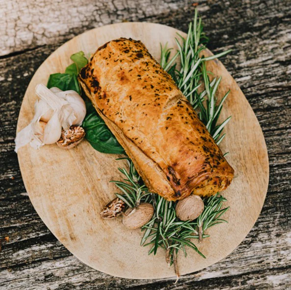 Nelly's Sweet Potato & Goats Cheese Sausage Roll 130gm - TO ORDER ONLY