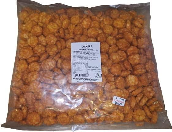 Parkers Chilli Rice Crackers 1kg Bag - Image 2