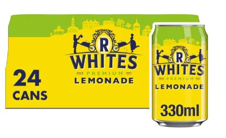 R Whites Lemonade Cans 24 x 330ml