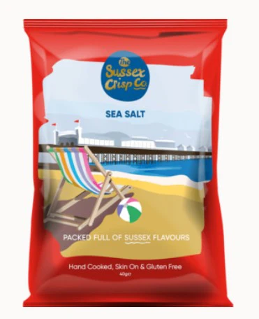 Sussex Crisp Co. Sea Salt Crisps 24 x 40gm
