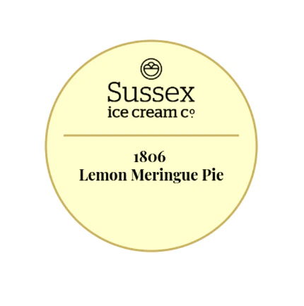 Sussex Ice Cream 1806 Lemon Meringue Pie 5ltr