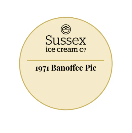 Sussex Ice Cream 1971 Banoffee Pie 5ltr