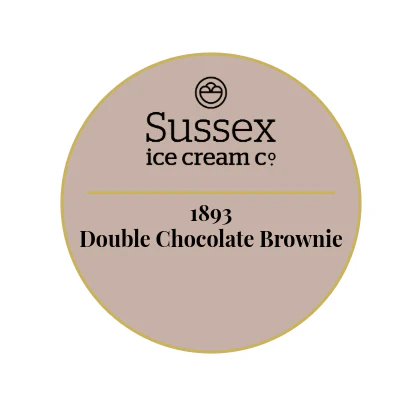 Sussex Ice Cream 1893 Double Chocolate Brownie 5ltr
