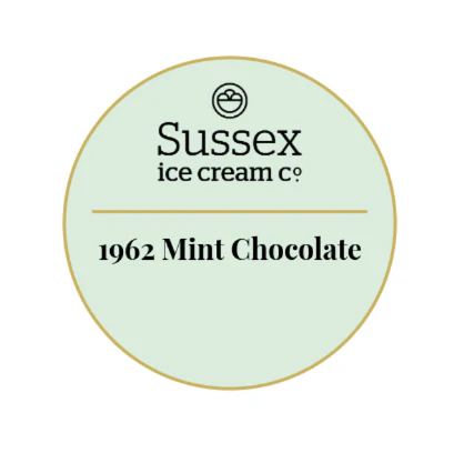 Sussex Ice Cream 1962 Mint Chocolate 12 x 120ml