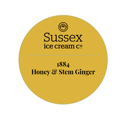 Sussex Ice Cream 1390 Honey & Stem Ginger 5ltr