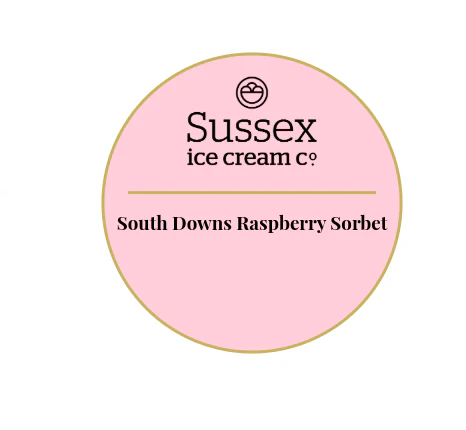 Sussex Ice Cream South Downs Raspberry Sorbet 2.5ltr