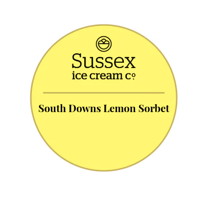 Sussex Ice Cream South Downs Lemon Sorbet 2.5ltr
