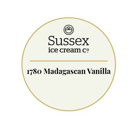 Sussex Ice Cream 1780 Madagascan Vanilla 5ltr