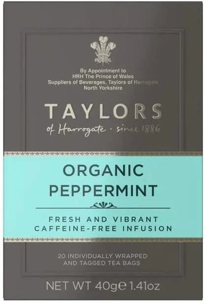 Taylors of Harrogate Organic Peppermint Tea 1 x 20 Bags